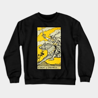 Tarot Card Knight And Swords Crewneck Sweatshirt